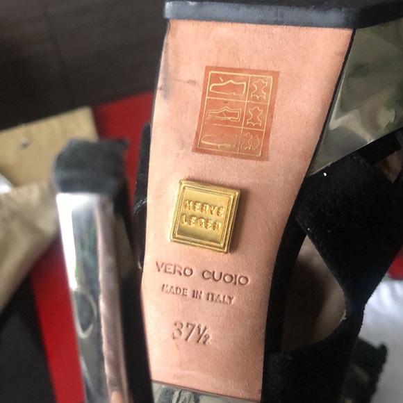 Herve Leger open toe booties, size 7.5 - Picture 7 of 12